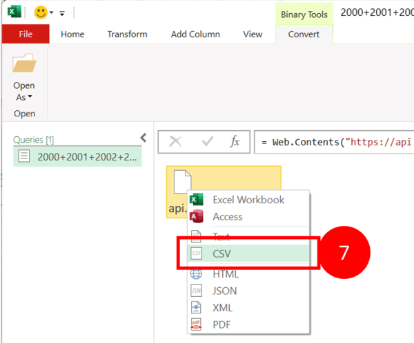 Using the Aotearoa Data Explorer API in Excel